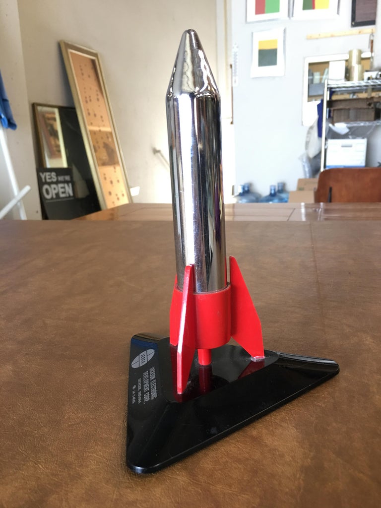 Chrome Jedco Rocket Tabletop Lighter, circa 1960 at 1stDibs | rocket lighter,  rocket chrome, chrome rocket