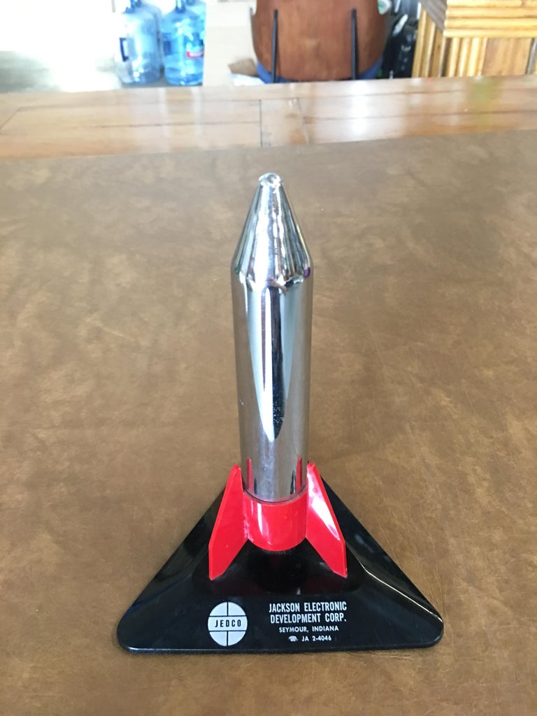 Chrome Jedco Rocket Tabletop Lighter, circa 1960 at 1stDibs chrome rocket, rocket chrome
