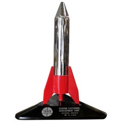 Retro Chrome Jedco Rocket Tabletop Lighter, circa 1960