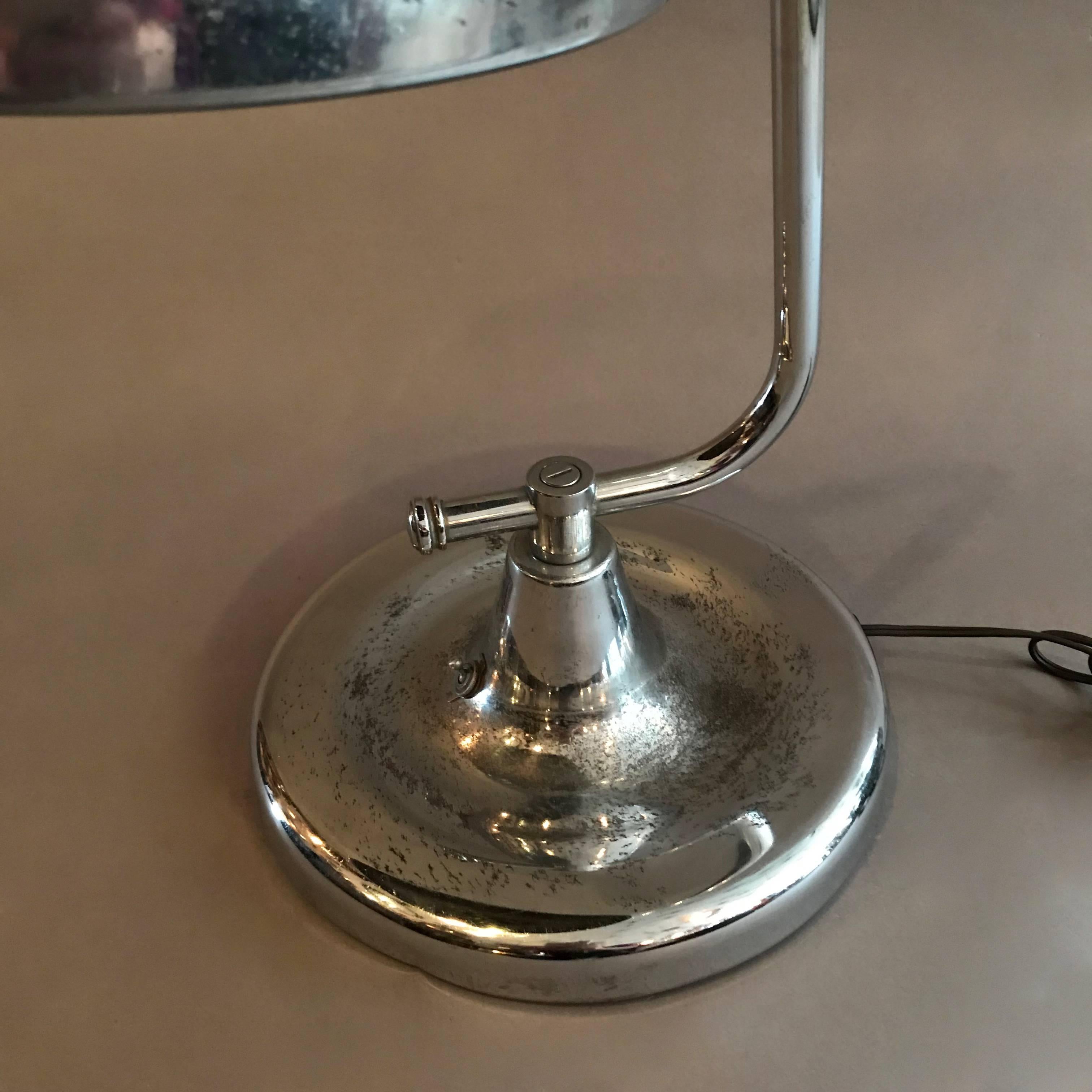 20th Century Chrome Jewelers Table Lamp by Apollo