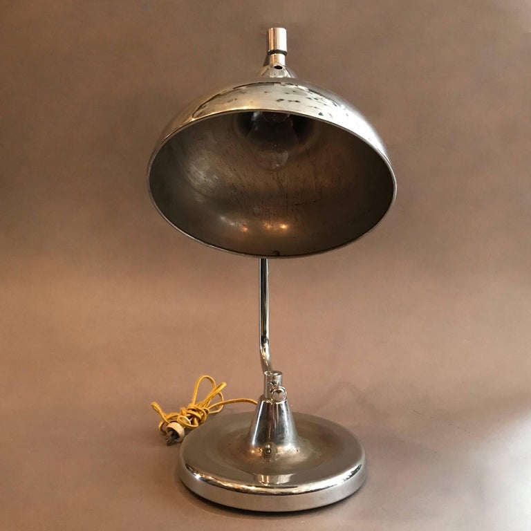 Chrome Jewelers Table Lamp by Apollo For Sale at 1stDibs