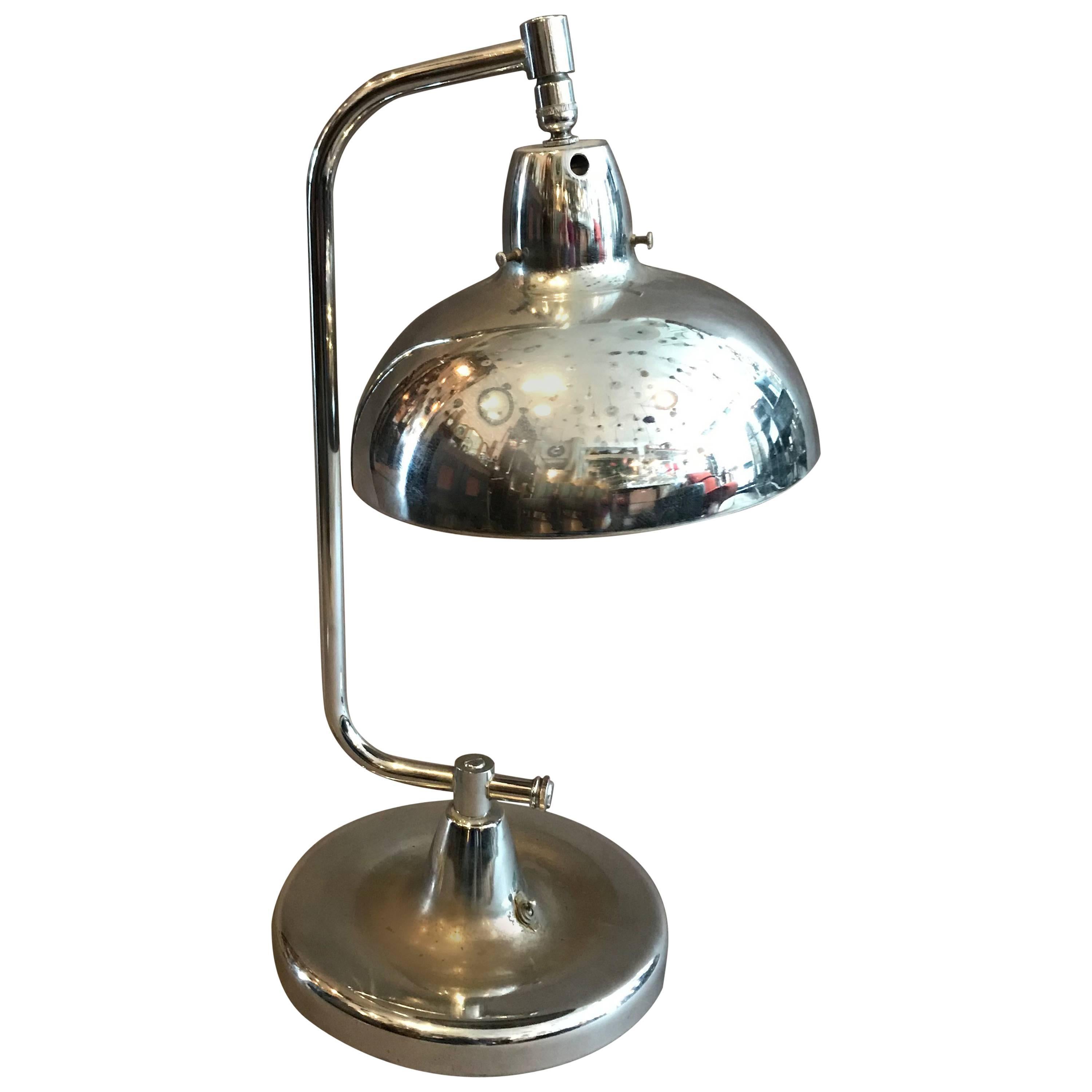 Chrome Jewelers Table Lamp by Apollo