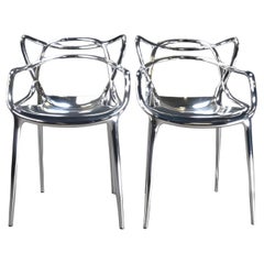 Chrome Kartell Masters Chair by Philippe Stark