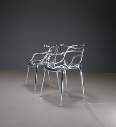 Chrome Kartell Masters Chair by Philippe Stark