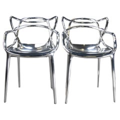 Chrome Kartell Masters Chair by Philippe Stark