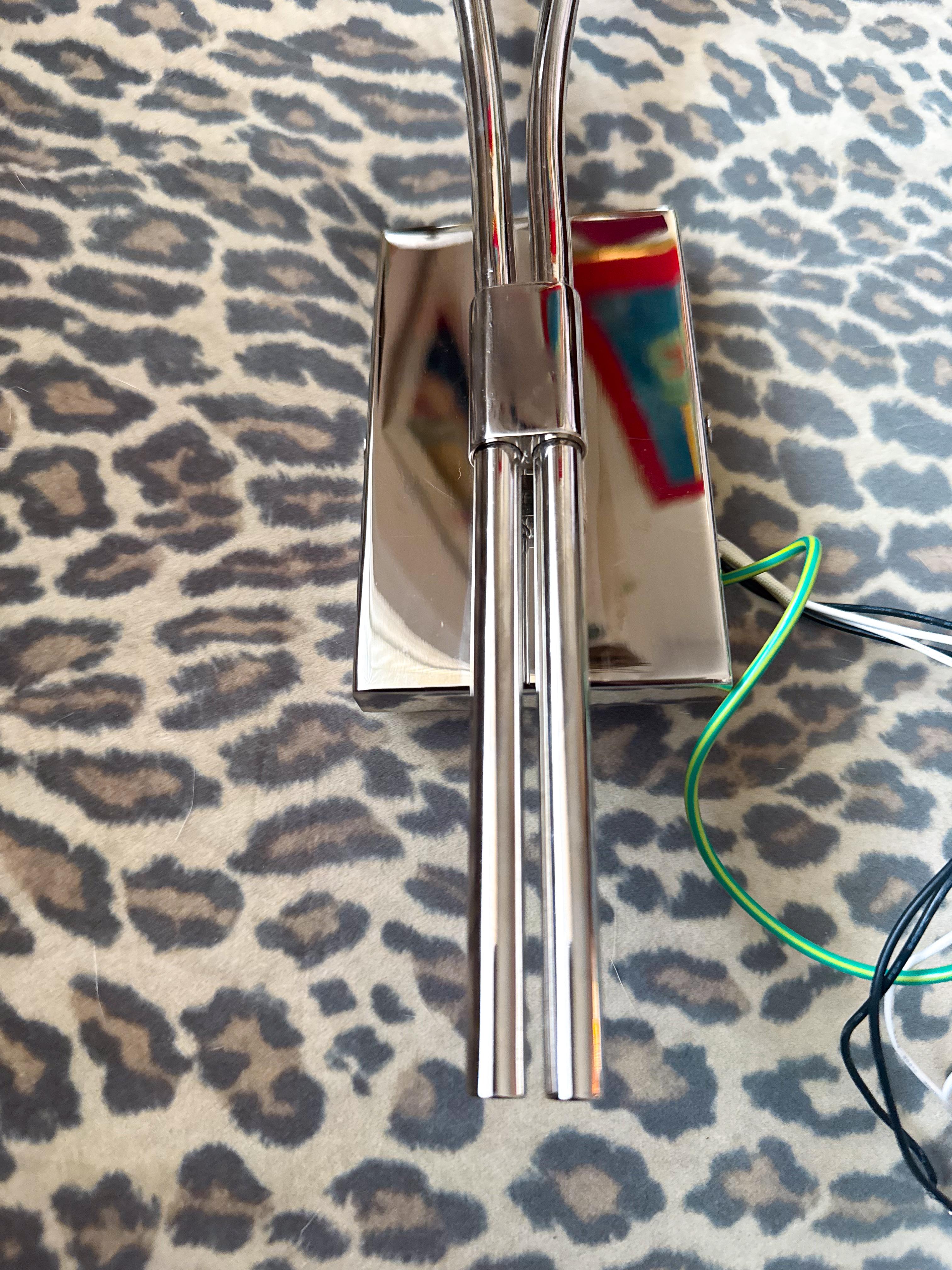 Chrome kate spade sconce In Good Condition For Sale In Toronto, CA