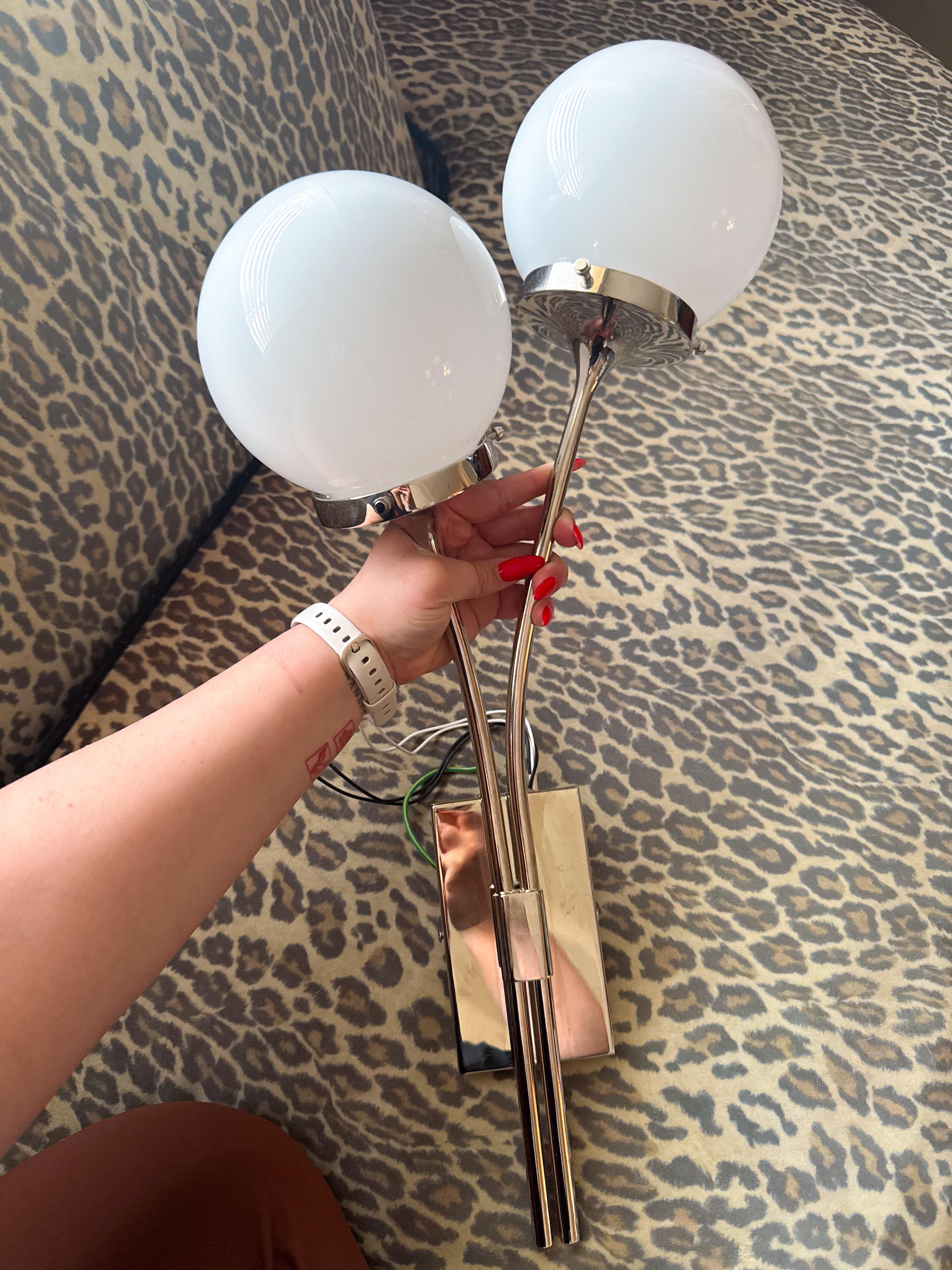 Chrome kate spade sconce For Sale 3
