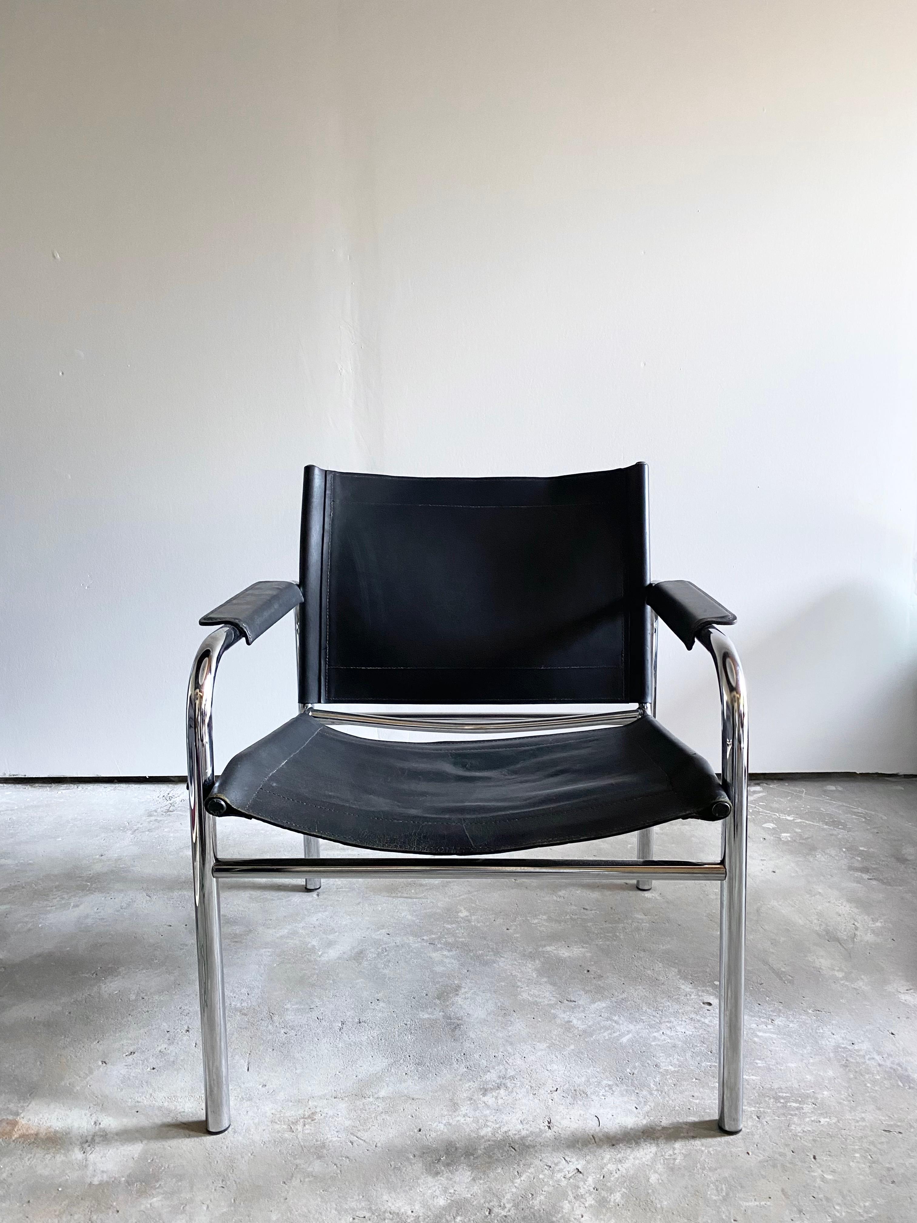 Minimalist Chrome Klint Chair by Tord Bjorklund for Ikea, 1970s
