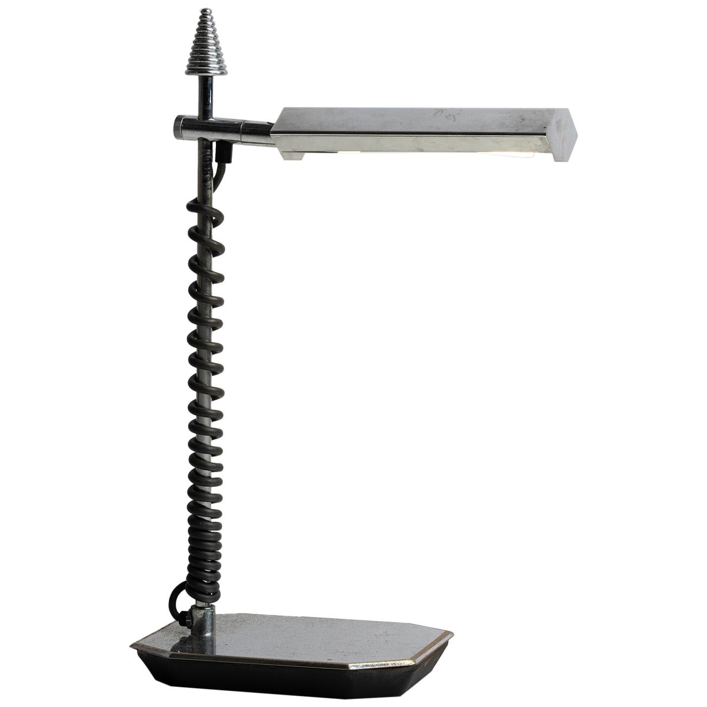 Chrome Lamp with Coil
