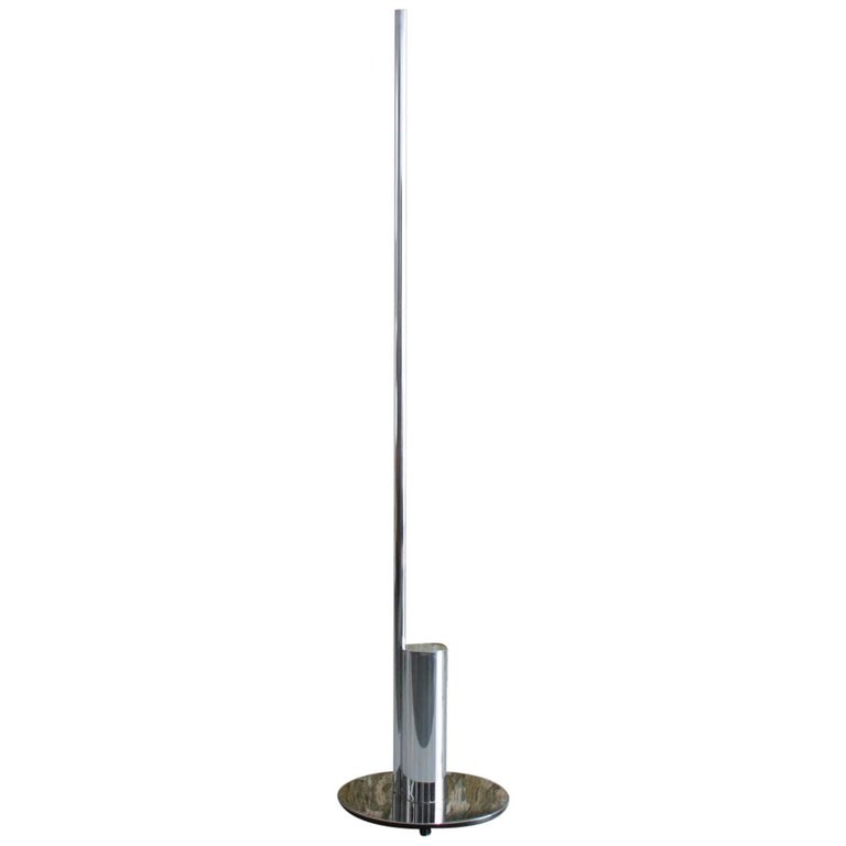 Chrome Linea Floor Lamp By Nanda Vigo For Arredoluce