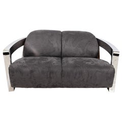 Vintage Chrome Loveseat Attributed to Milo Maughman, circa 1970s