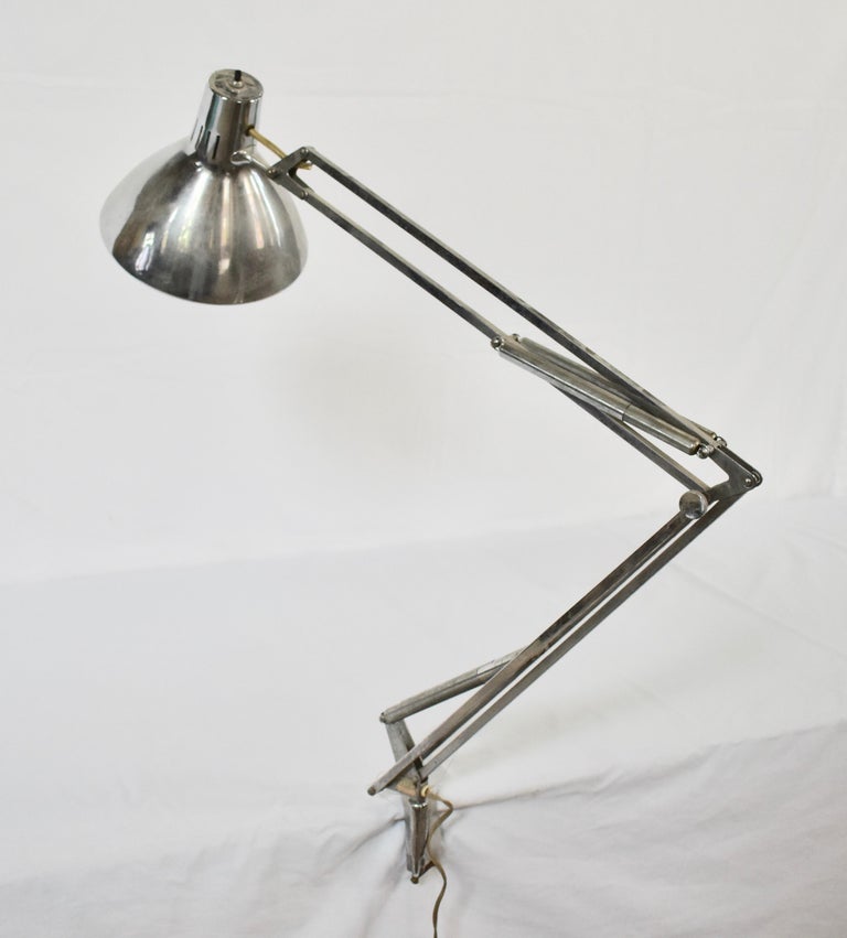 Chrome LuxoLi Adjustable Drafting Light by Jacob Jacobsen at 1stDibs