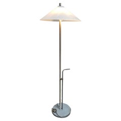 Chrome Memphis Style Adjustable Italian Floor Lamp
