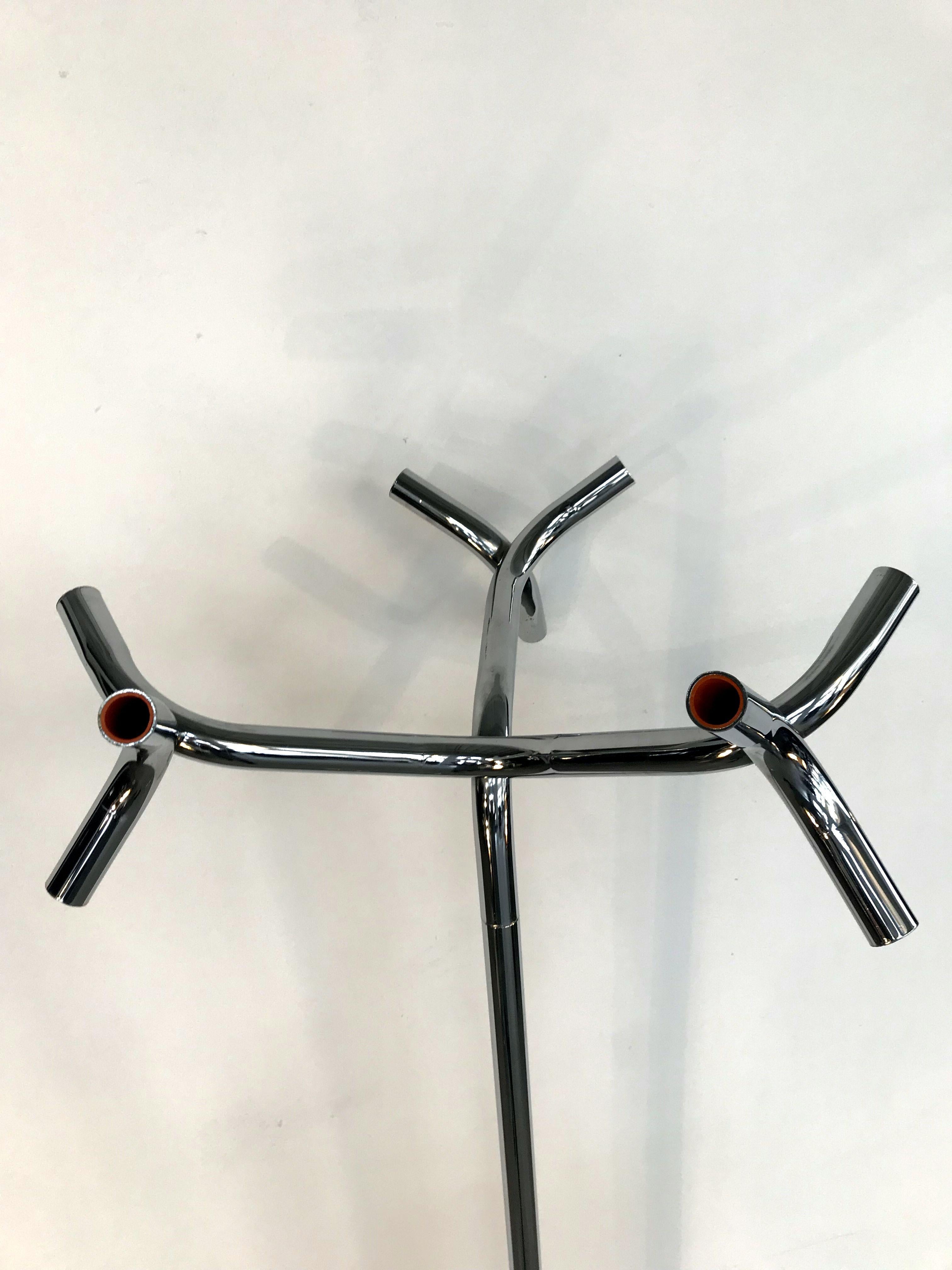 20th Century Chrome Midcentury Coat Stand For Sale