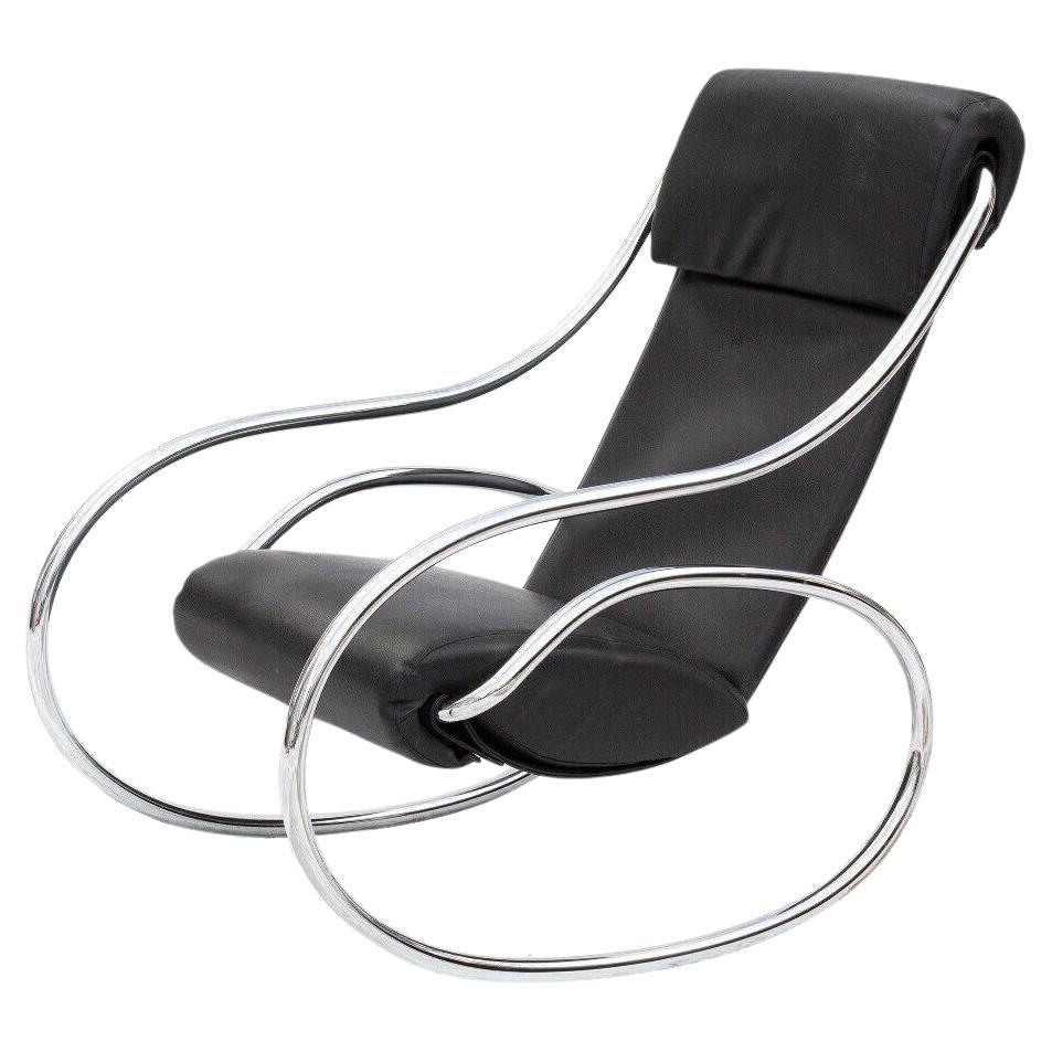 Chrome Midcentury Modern Rocking Chair
