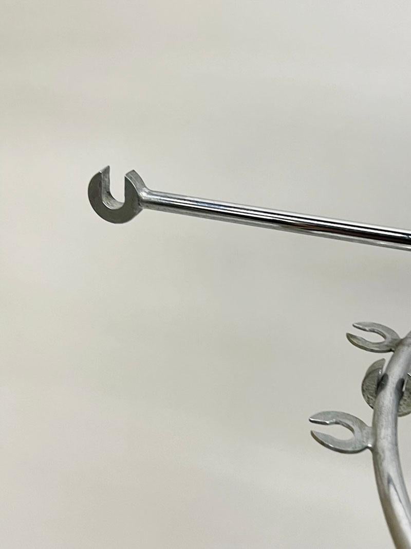 20ième siècle Lampe à suspension molécule chromée, 1970 en vente