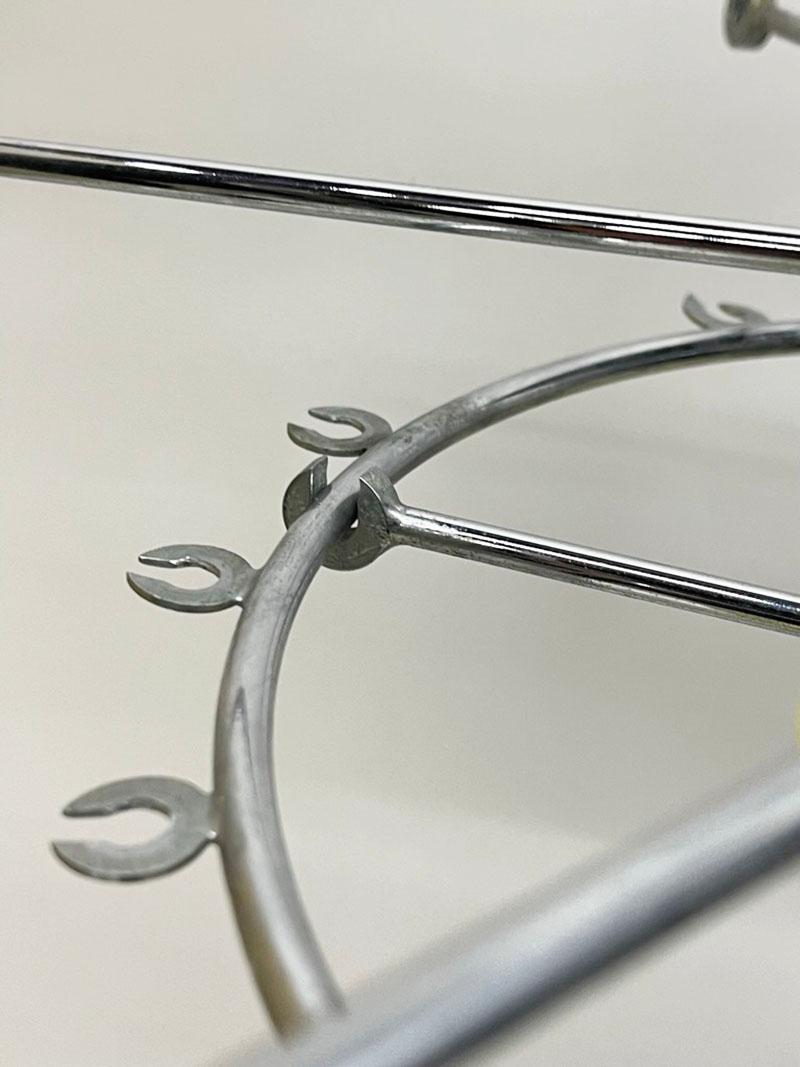 Métal Lampe à suspension molécule chromée, 1970 en vente