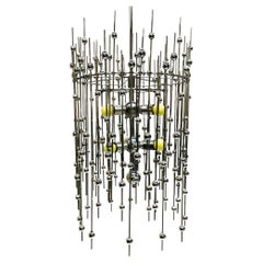 Chrome Molecule Pendant Lamp, 1970s