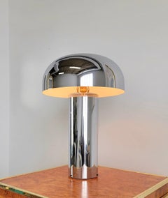 Chrome Mushroom Dome Table Lamp