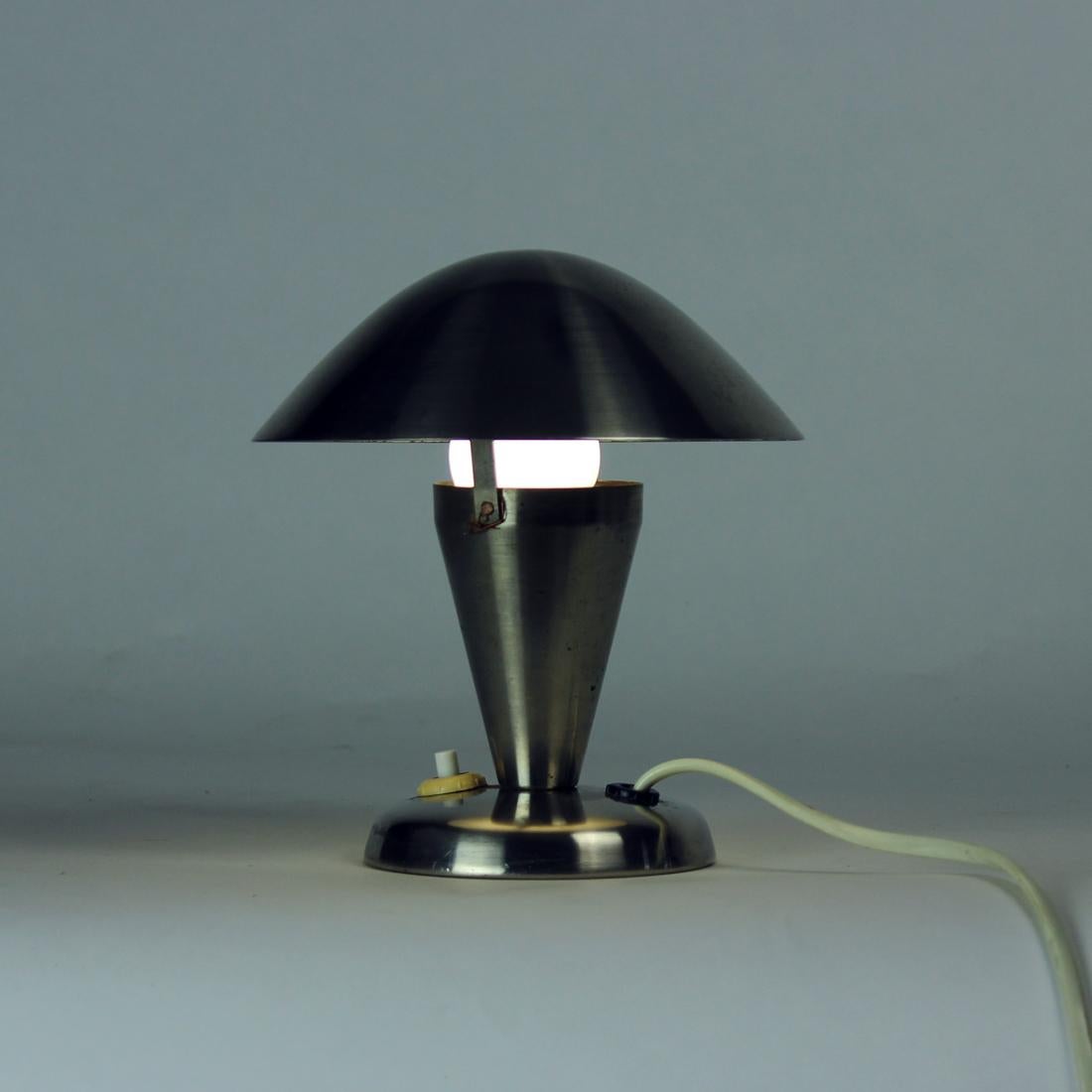 Chrome Mushroom Table Lamp By Josef Jirka For Napako For Sale 2
