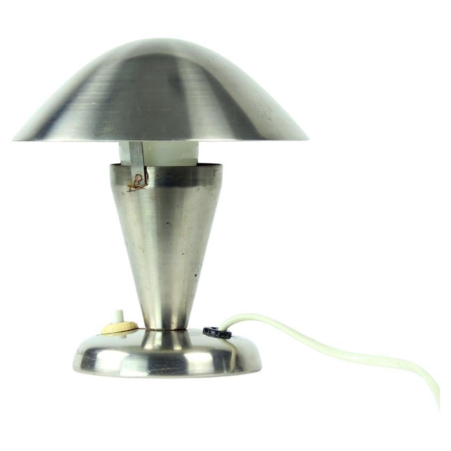 Lampe de bureau champignon en chrome de Josef Jirka pour Napako