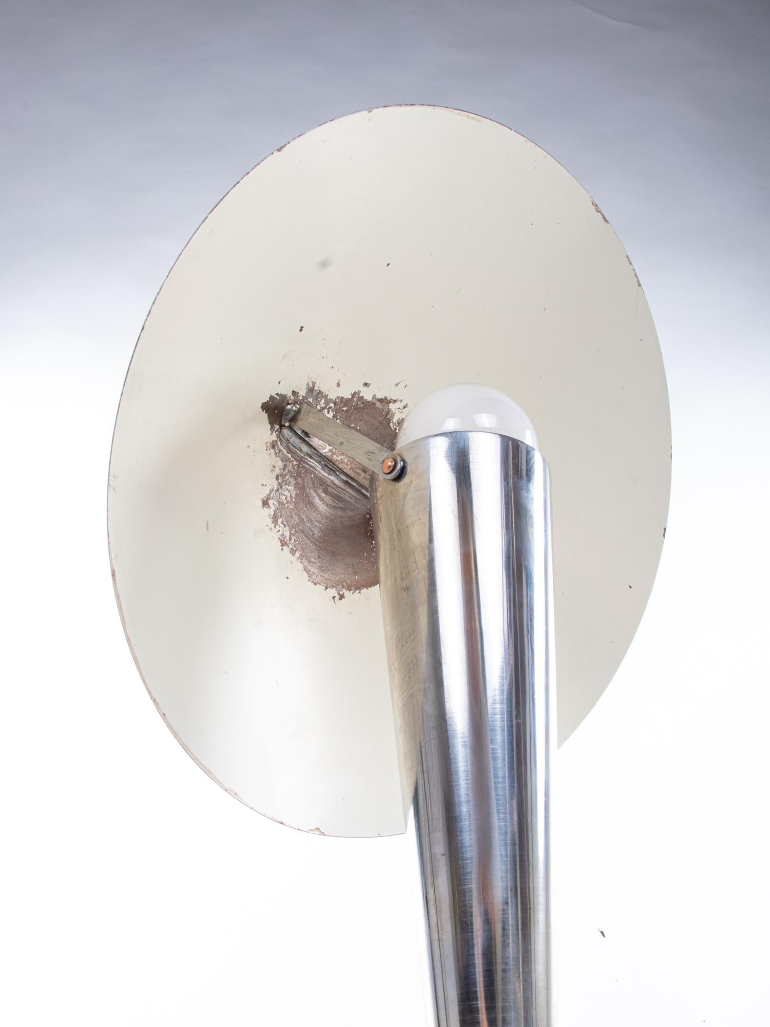 Mid-20th Century Chrome Mushroom Table Lamp by Napako / Josef Hurka, 1950s