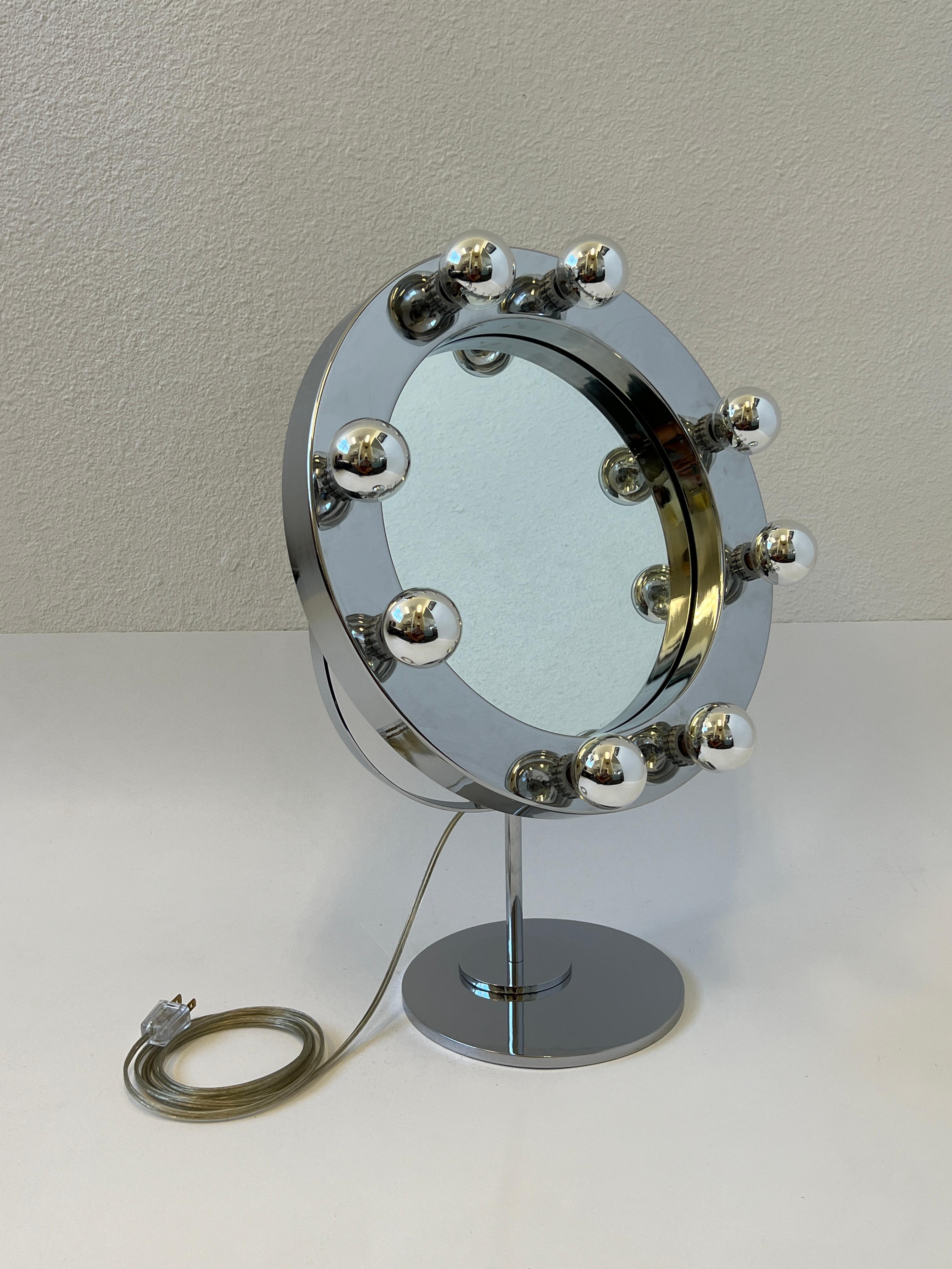 chrome vanity mirrors
