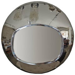 Chrome Orb Mirror, circa 1970s