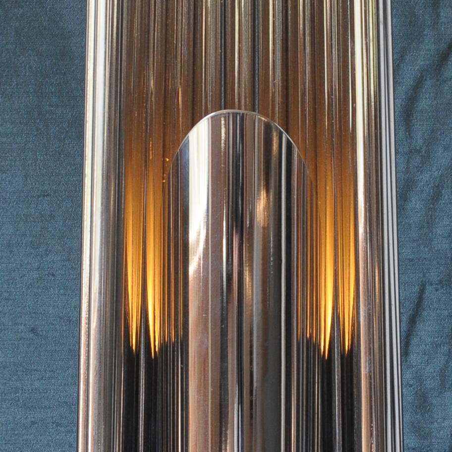 Chrome Organ Pipe Table Lamp by Guzzini, Italy, 1970s For Sale 4