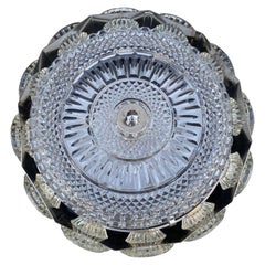 Chrome Orrefors Hanging Light Fixture