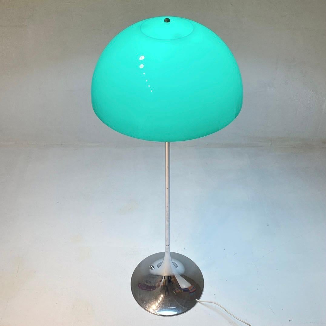 green mushroom floor lamp