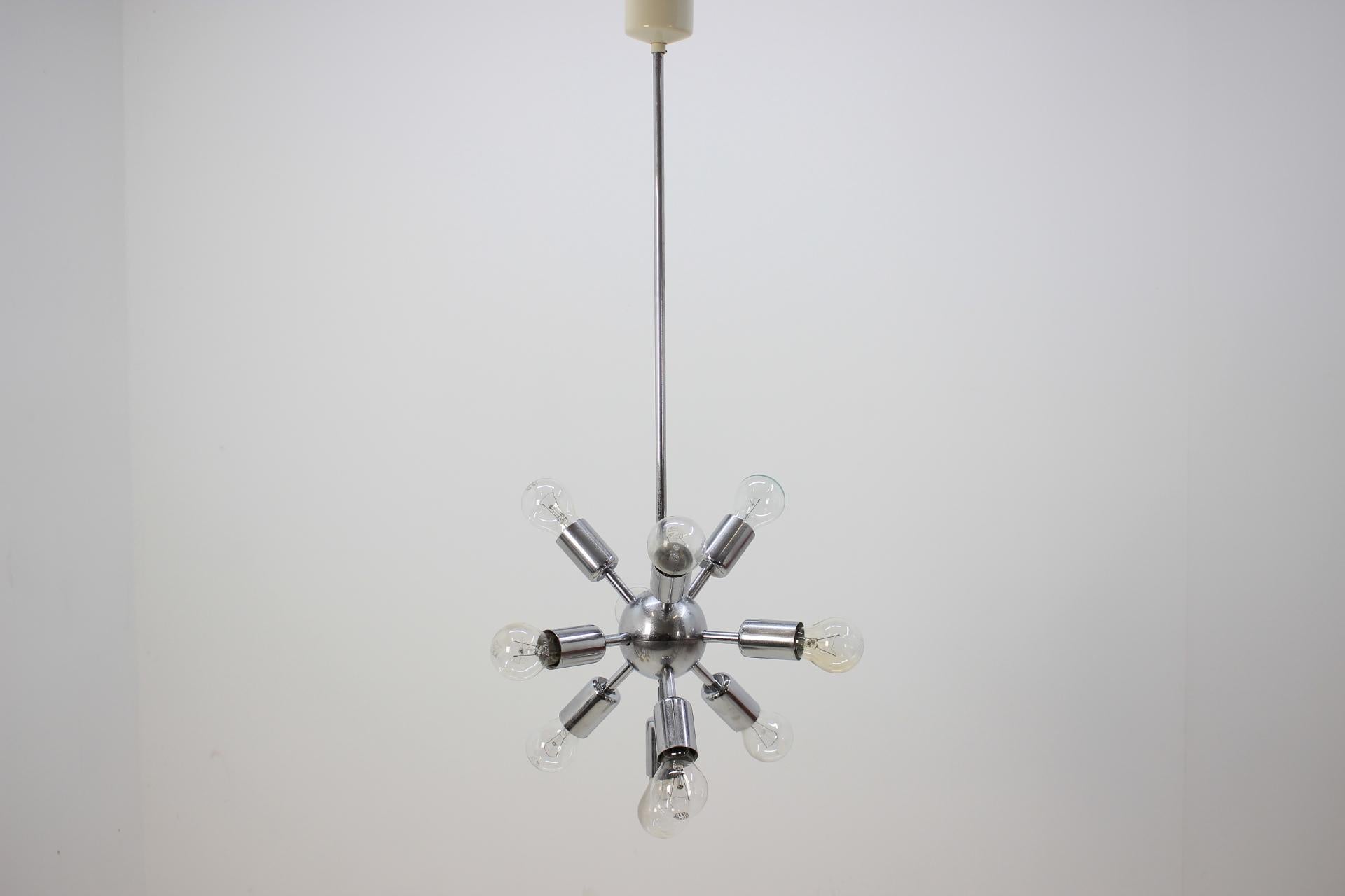 Chrome Pendant Sputnik, 1970s 1