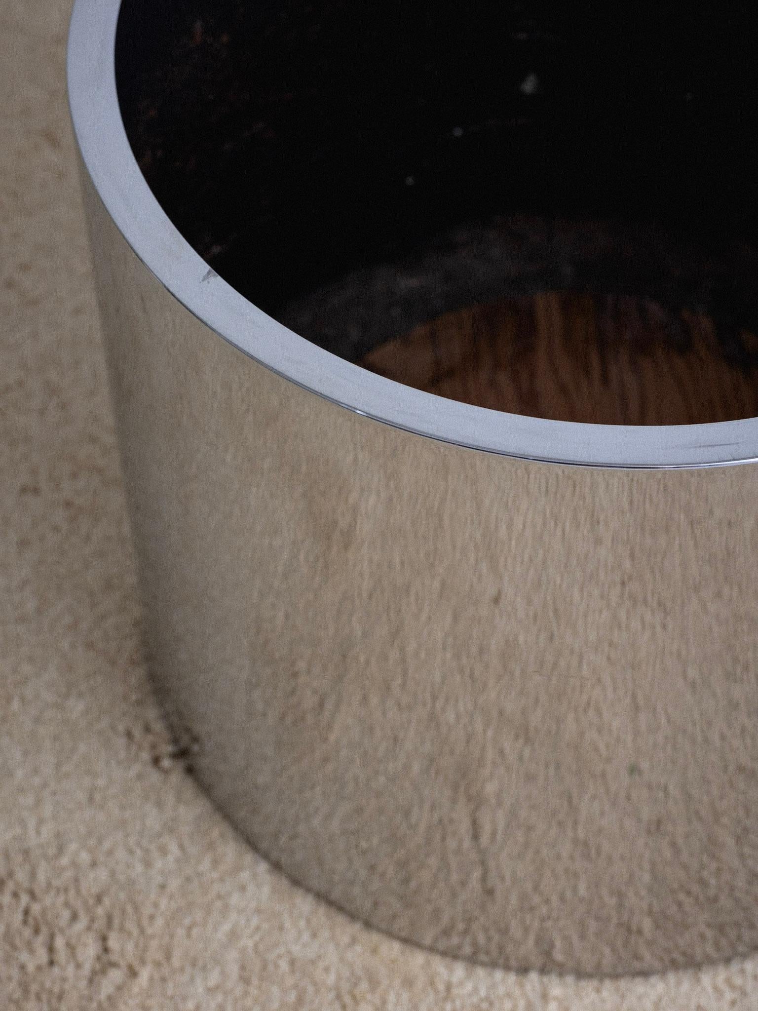 Chrome Planter by Paul Mayen for Habitat 2