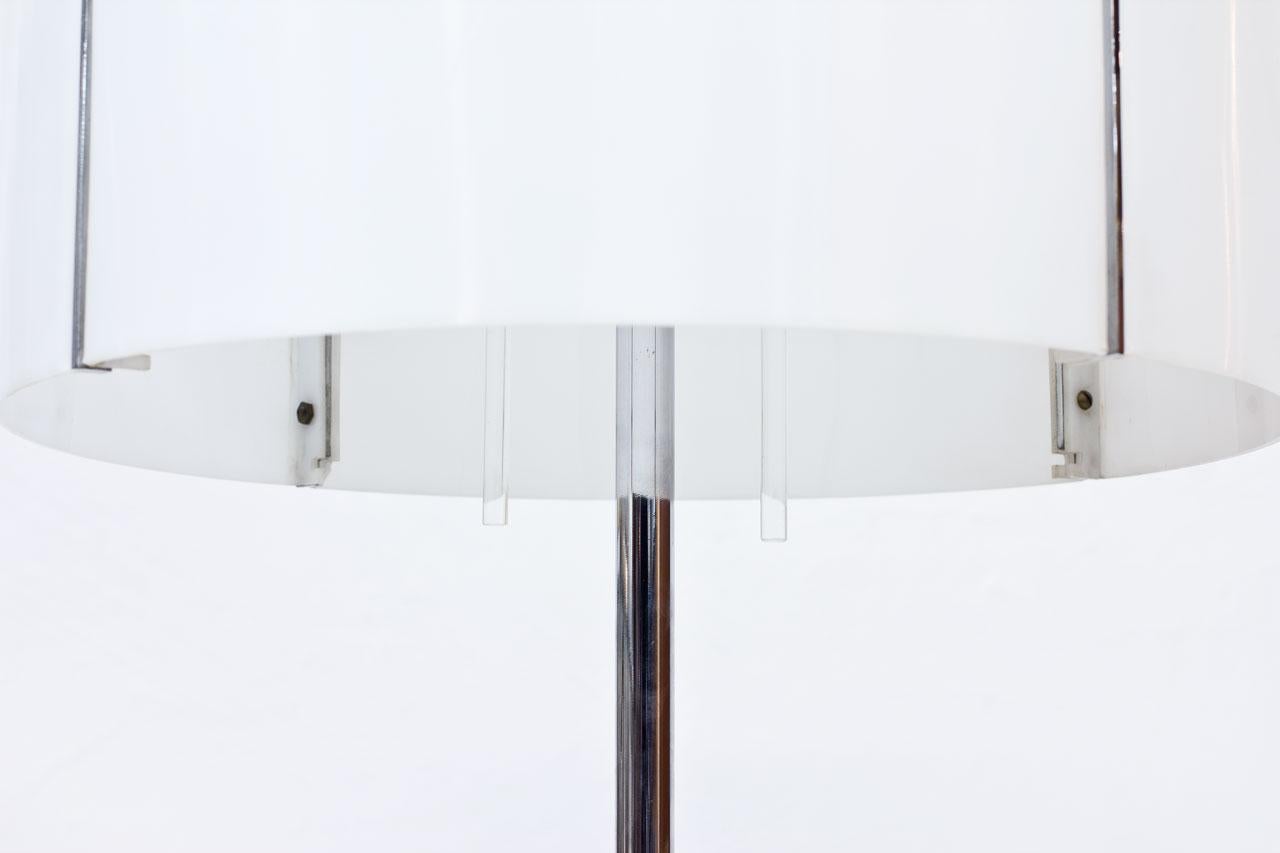 20th Century Chrome-Plated and Acrylic Floor Lamp by Hans-Agne Jakobsson, Sweden, 1963