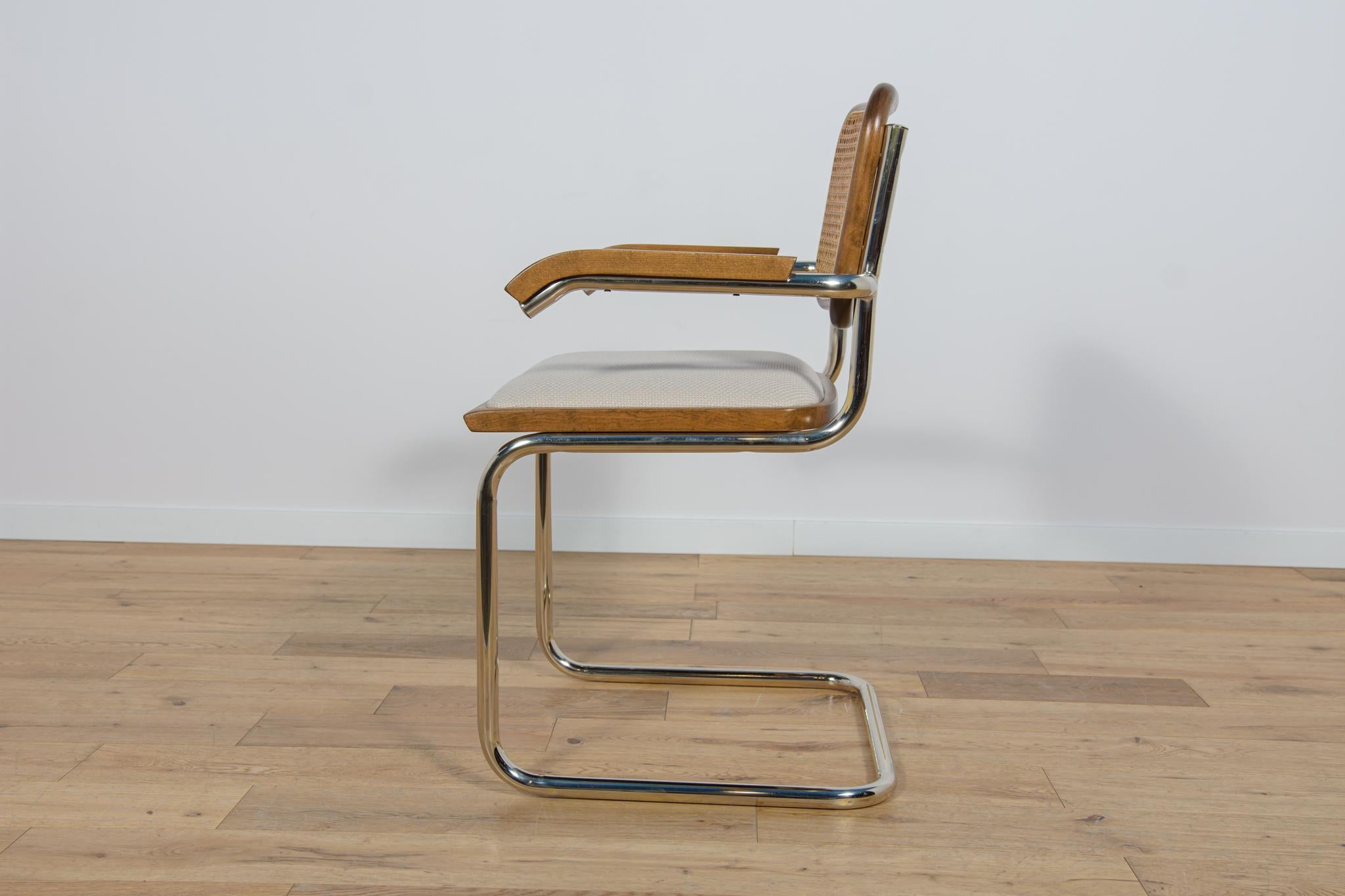 Italian Chrome-plated armchair Type Cesca, Italy, 1980s For Sale