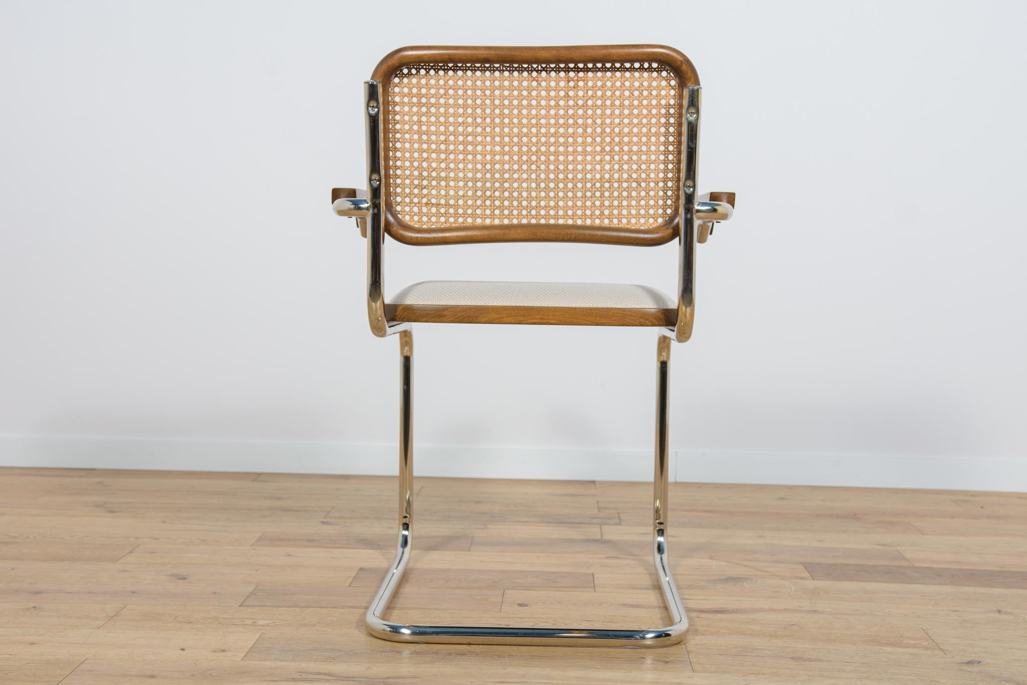 Late 20th Century Chrome-plated armchair Type Cesca, Italy, 1980s For Sale