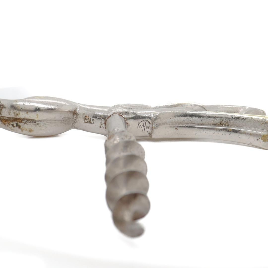 Chrome Plated Art Deco Hagenauer Werkstätte Horse & Jockey Corkscrew 3