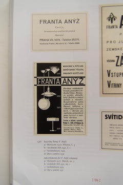 Araña minimalista Bauhaus cromada de Franta Anyz, tipo 5878, años 30