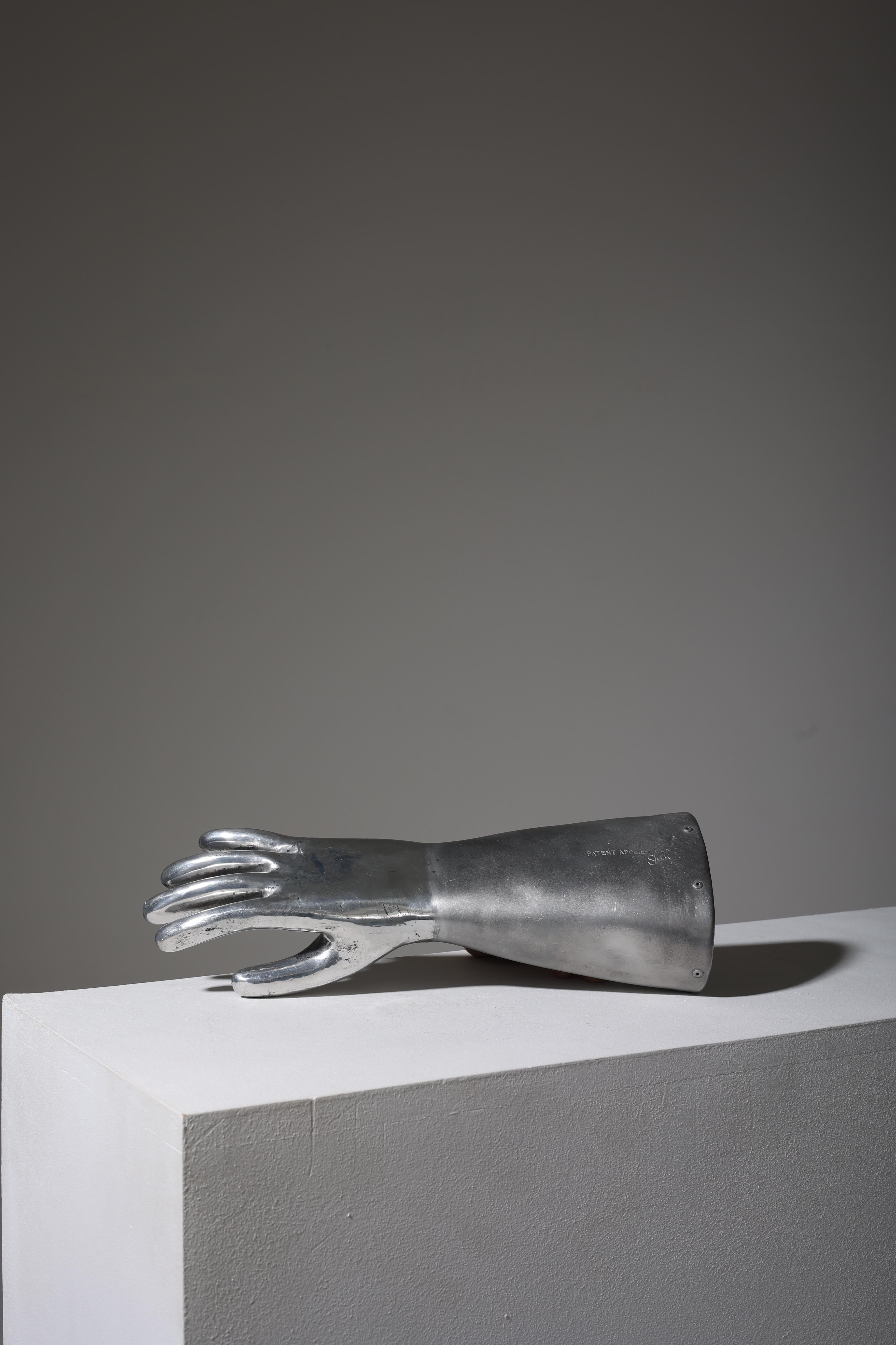 Chrome-Plated Hand Sculpture 5
