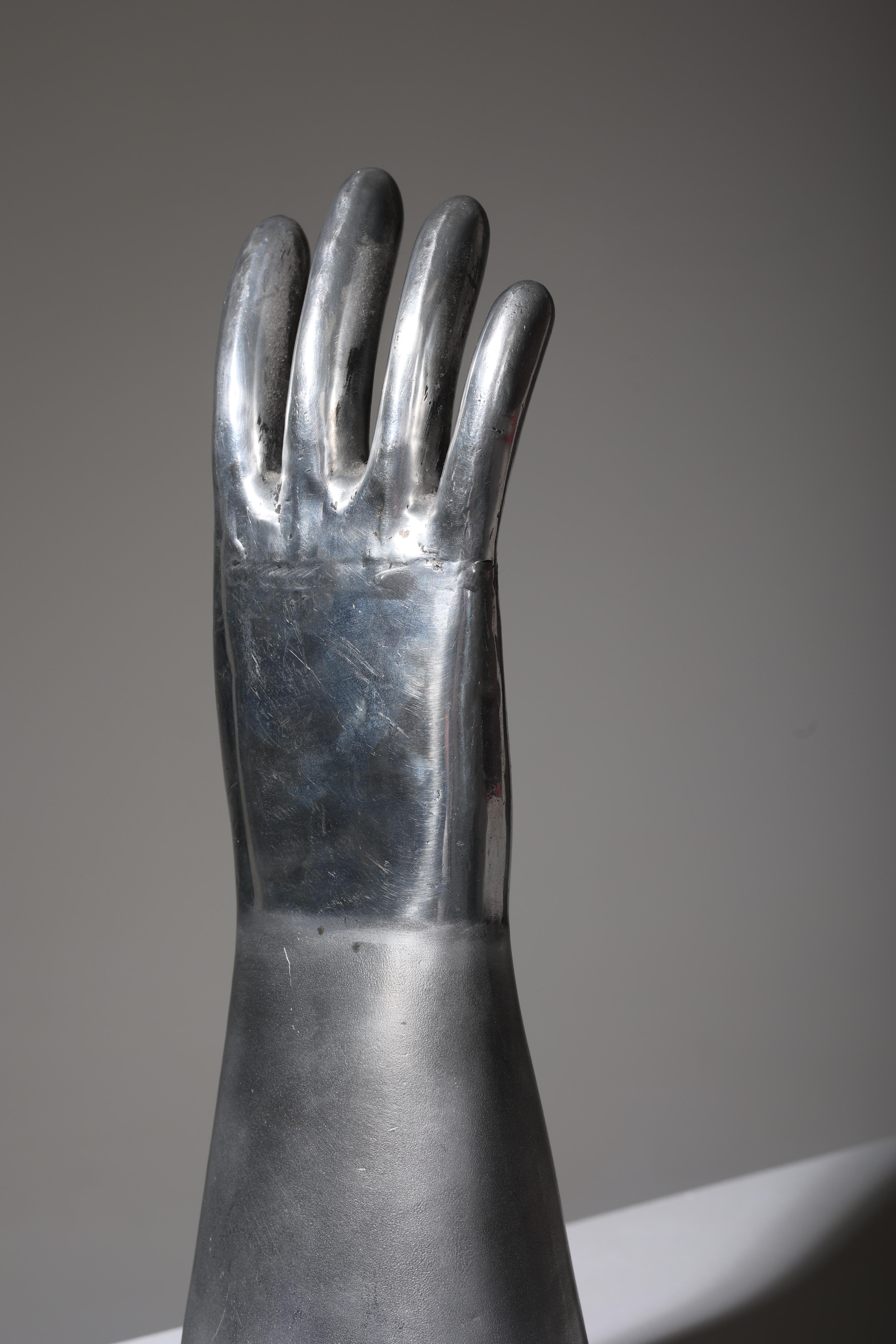 Chrome-Plated Hand Sculpture 11