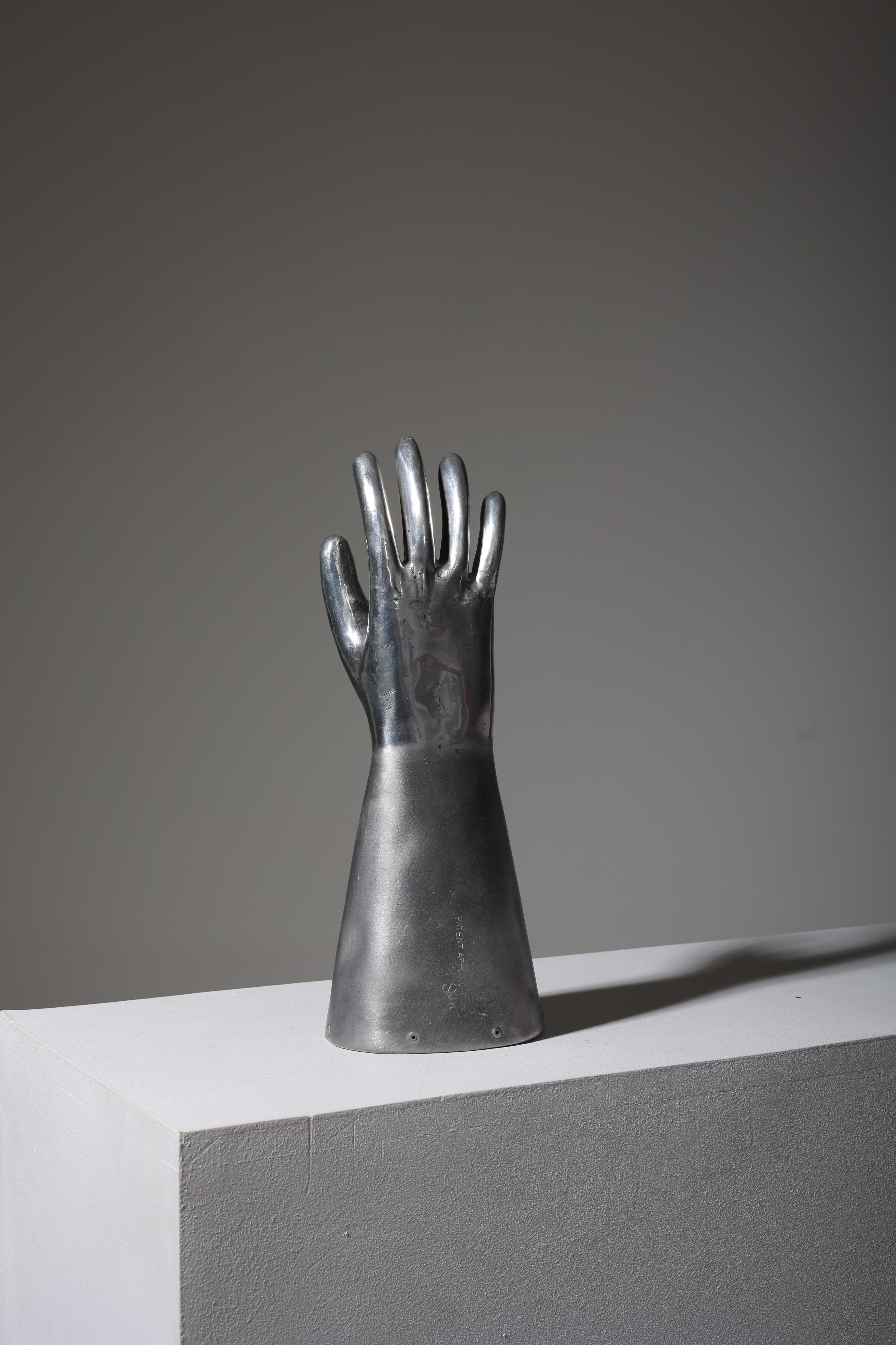 Chrome-Plated Hand Sculpture 1