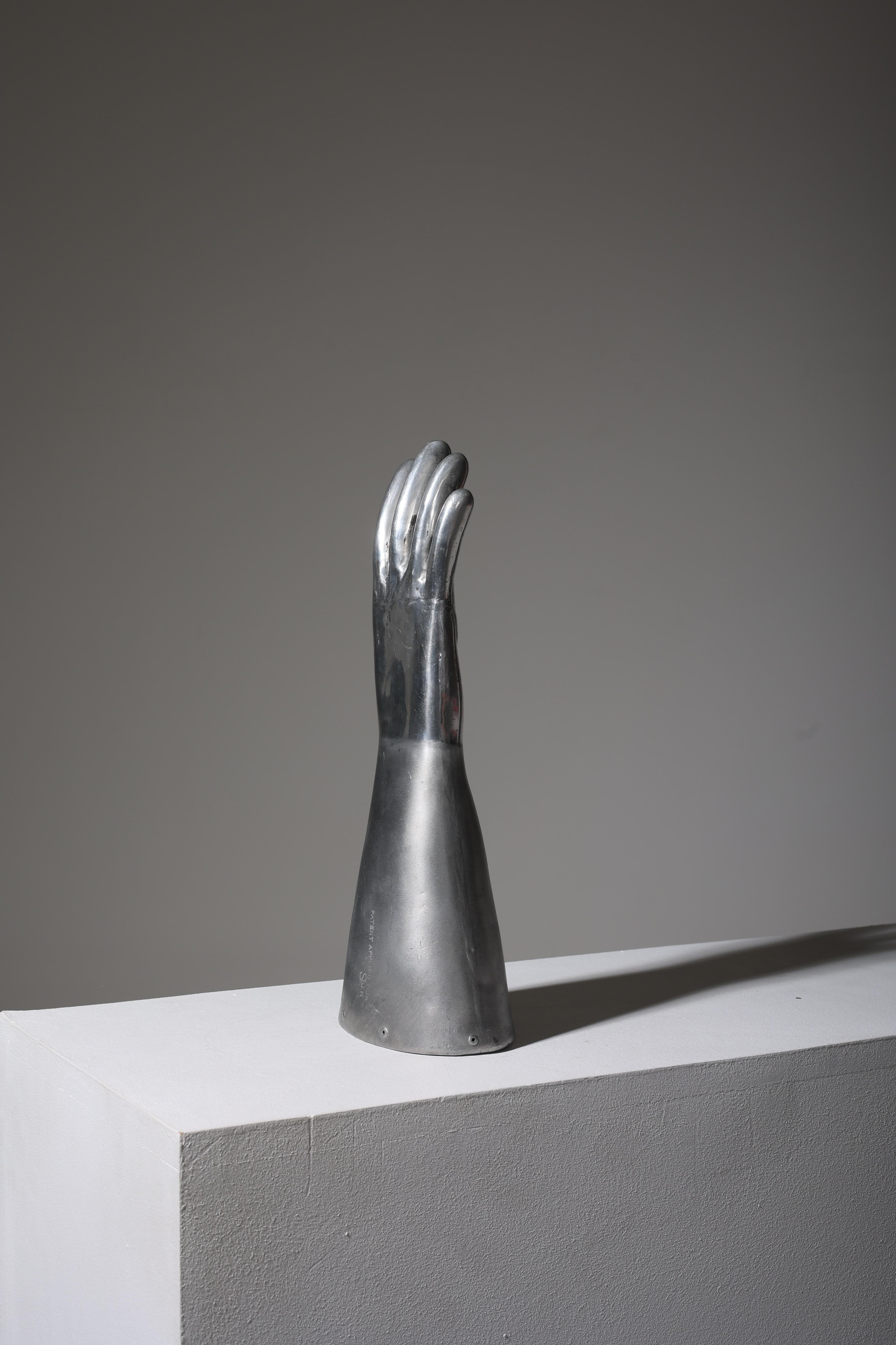 Chrome-Plated Hand Sculpture 3