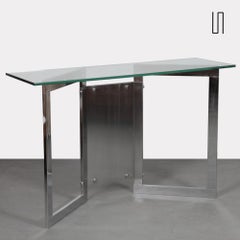 Chrome-plated metal console from the 1970s