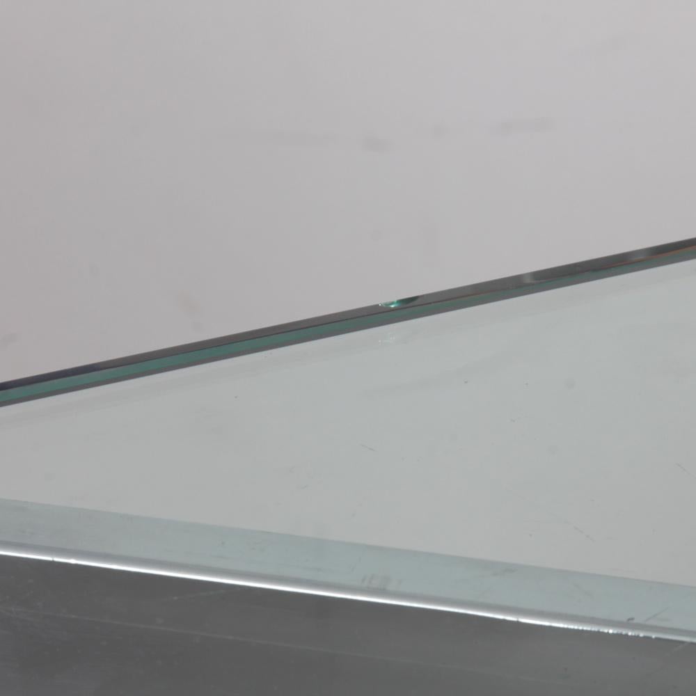 Late 20th Century Chrome-plated metal console from the 1970s For Sale