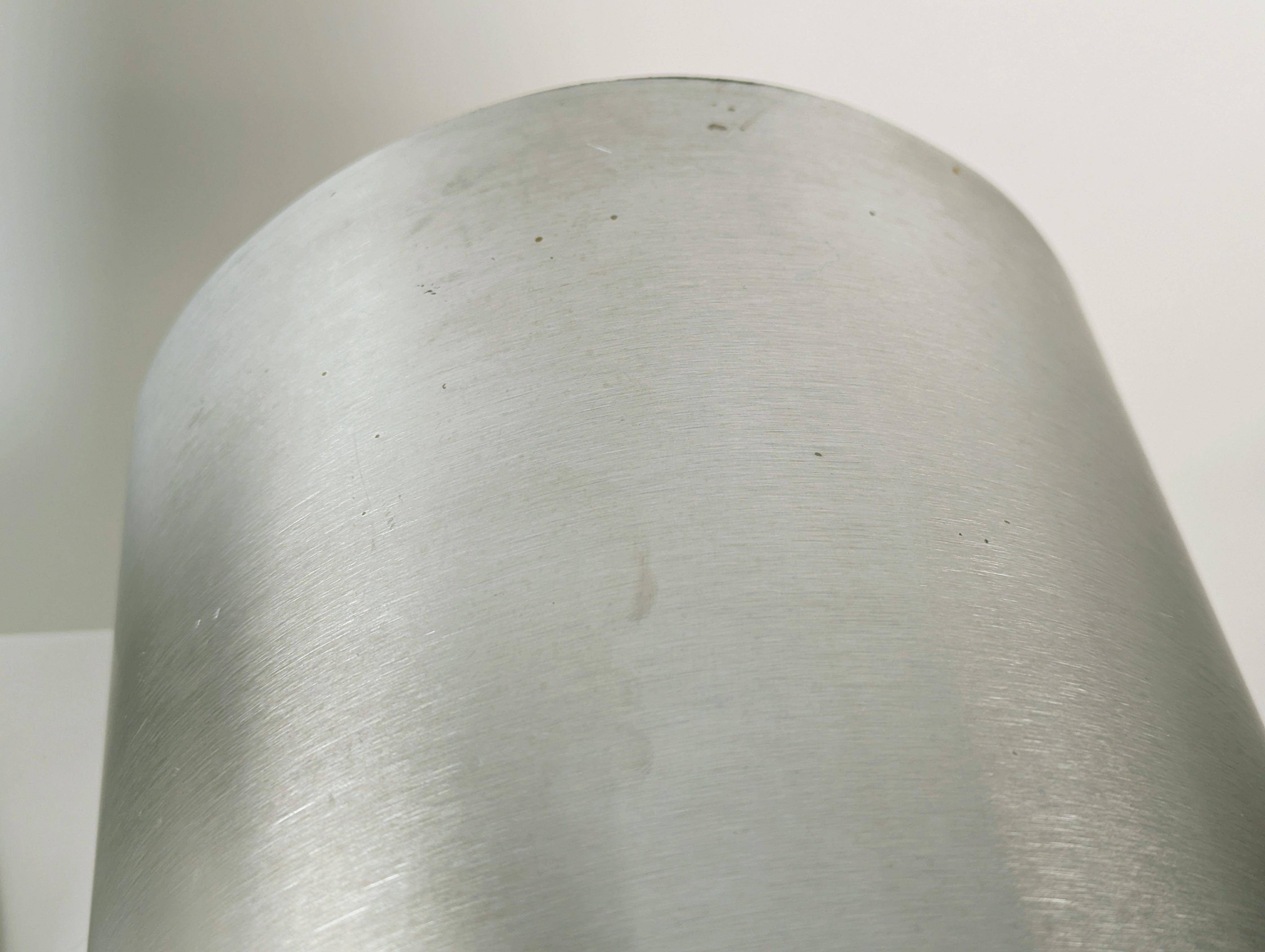 Chrome plated metal, steel & plastic 1980s bin & umbrella stand by G. Offredi For Sale 2