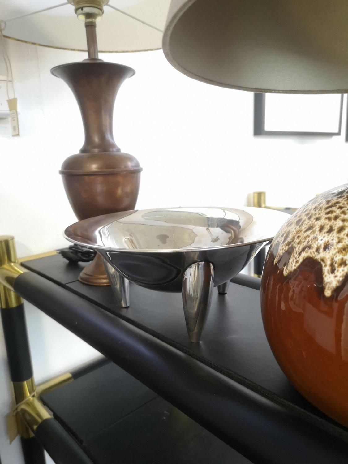 Chrome Plated Mid-Century Modern Fruit Bowl, 1960's '50131' In Good Condition For Sale In Budapest, HU