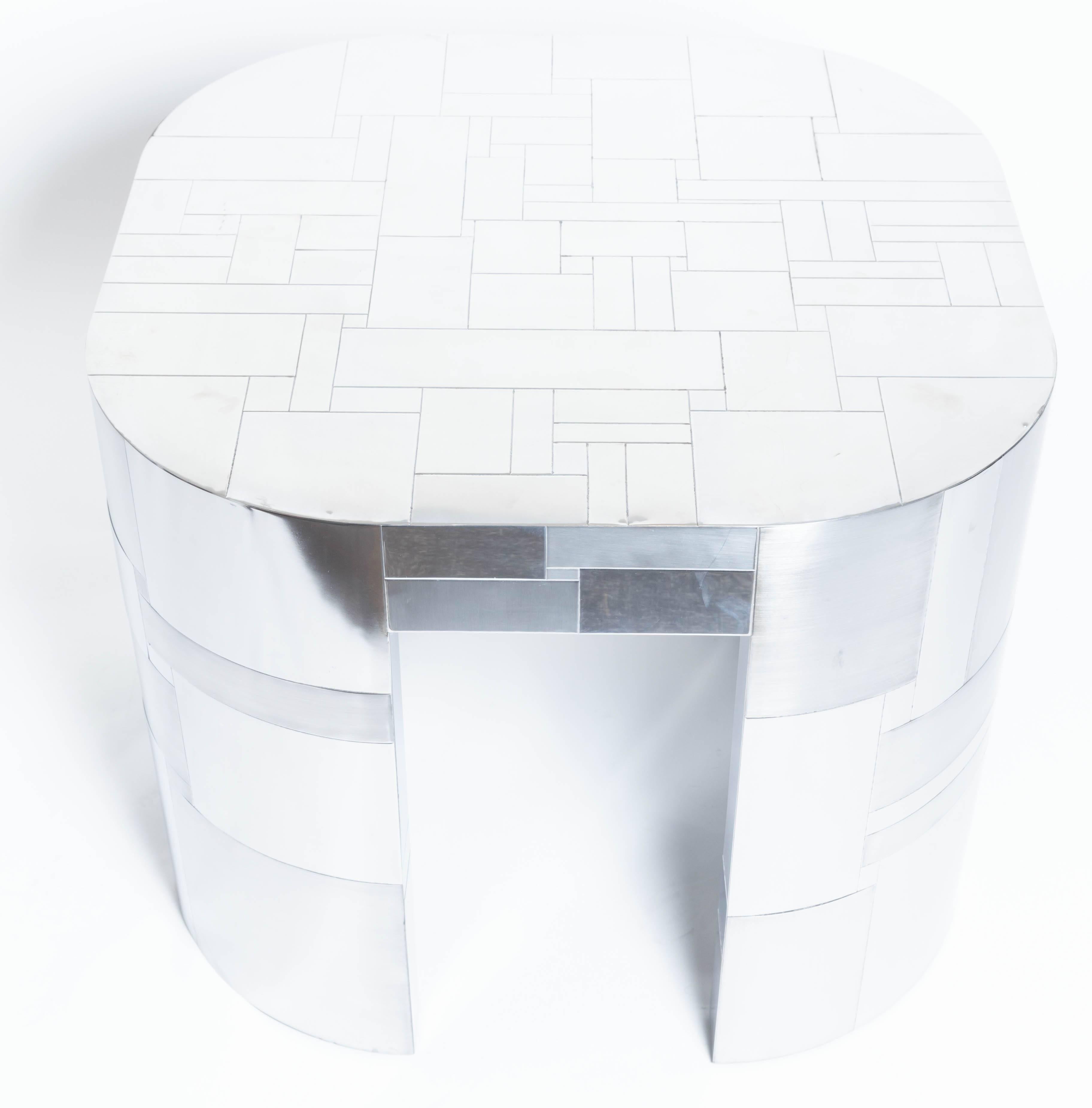 Chrome Plated Occasional Table by Paul Evans, Cityscape PE500 Series, 1975 3