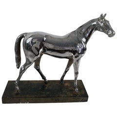 Chrome Plated Sculpture of a Horse