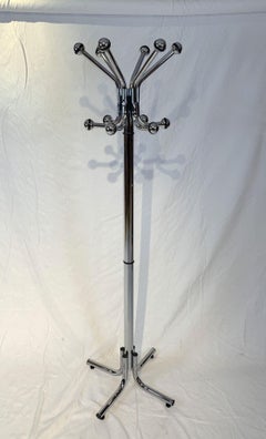 Chrome-Plated Space Age Sputnik Coat Rack, France, 1960s-1970s