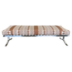 Chrome-Plated Stainless Steel "Alpha" Bench by Nicos Zographos